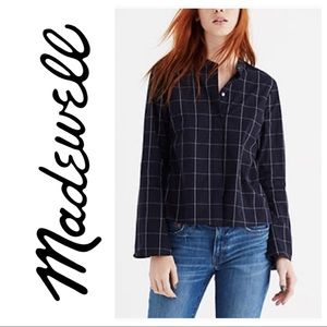 Madewell Bell Sleeve in Windowpane